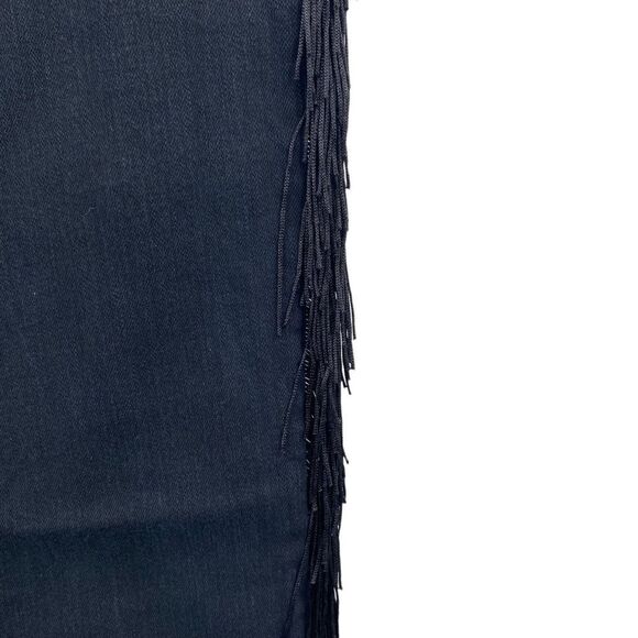 Chelsea & violet black Fringe Jeans Size 25 - Picture 4 of 10